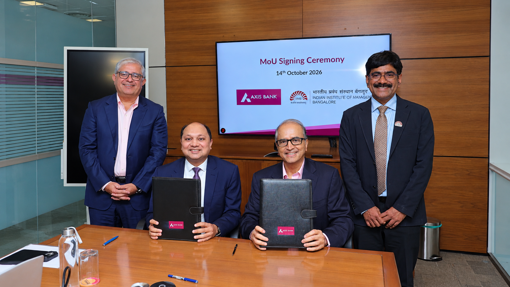 Axis Bank and IIM Bangalore to Set Up Centre of Economics